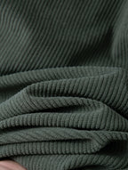 Men's fern green two-tone utility cargo trousers in autumn and winter