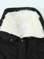 Men's black cosy longline winter parka for everyday cold-weather wear