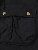 Men's black cosy longline winter parka for everyday cold-weather wear