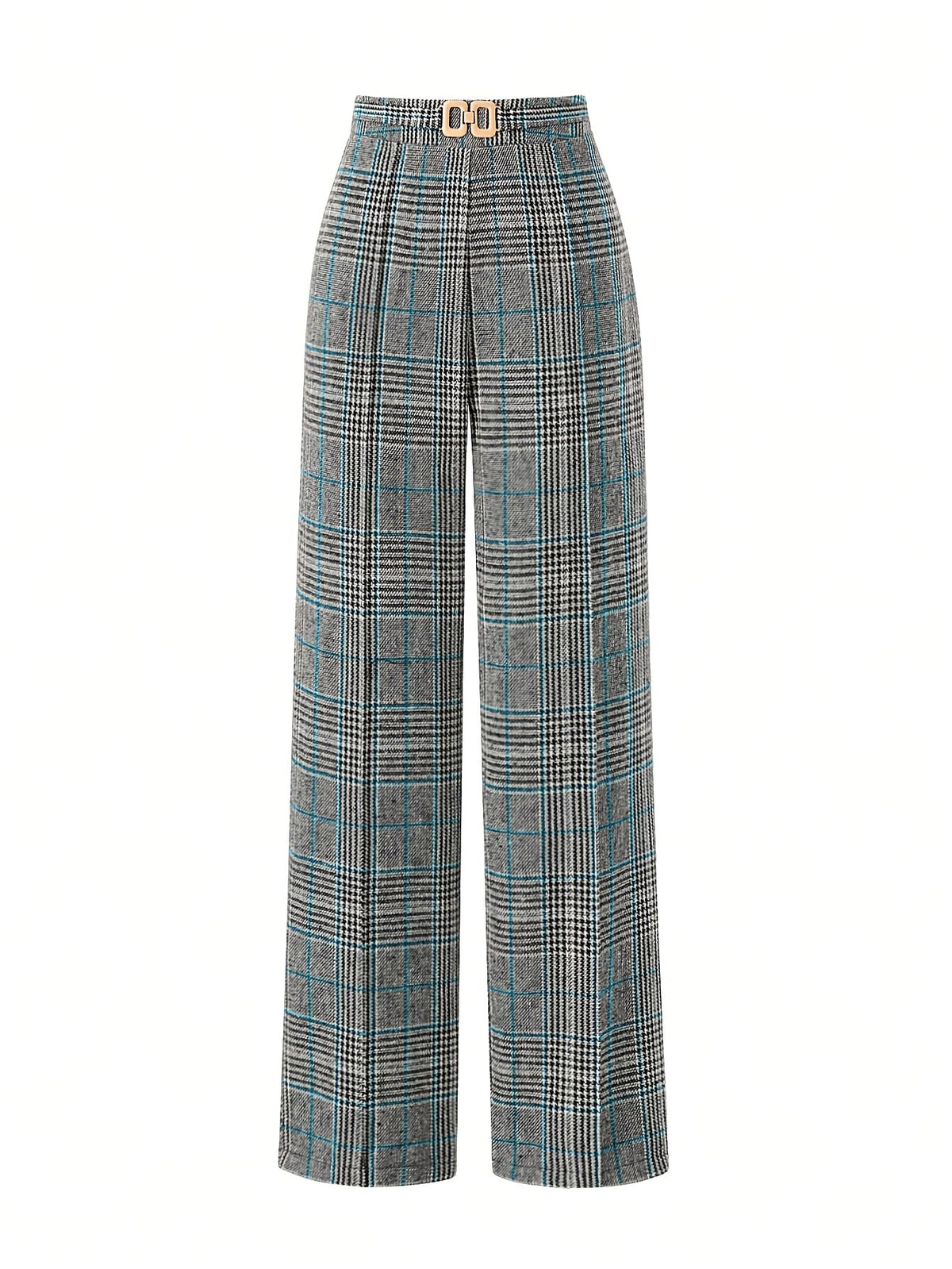 Women's malachite green tailored wide-leg trousers