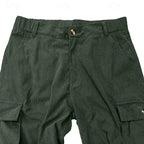 Men's light green relaxed cargo trousers