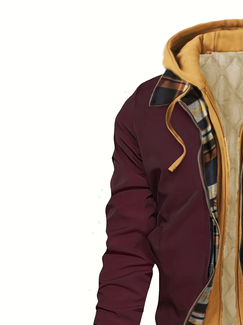 Men's navy hooded zip-up jacket for everyday autumn and winter wear