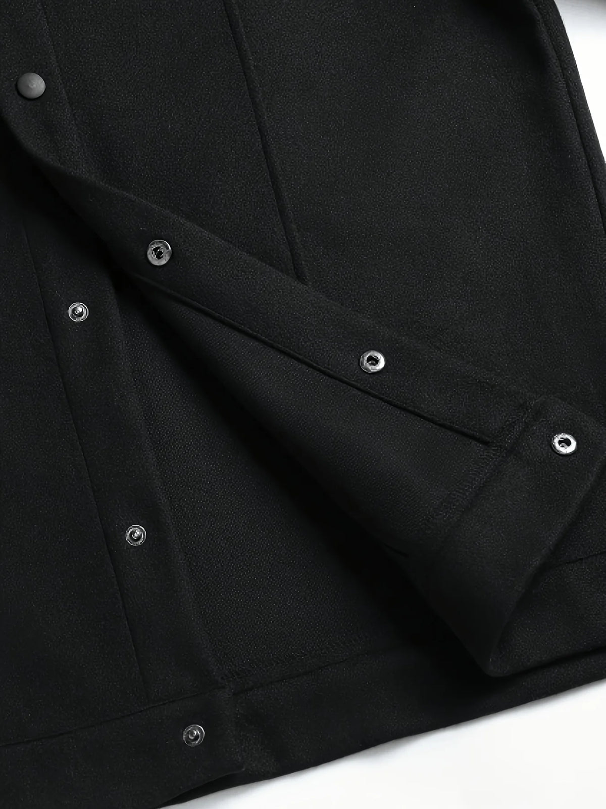 Men's grey regular fit everyday jacket for autumn and winter wear