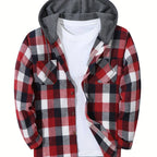 Men's white hooded shirt for the colder autumn and winter months