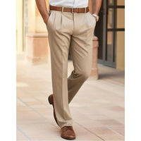Men's Everyday Straight-Leg Trousers for Cold Weather Wear