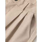Men's khaki everyday straight-leg trousers for cold weather wear