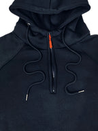 Men's khaki rugged quarter-zip hoodie