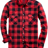 Men's Flannel Checked Shirt for Everyday Winter Wear