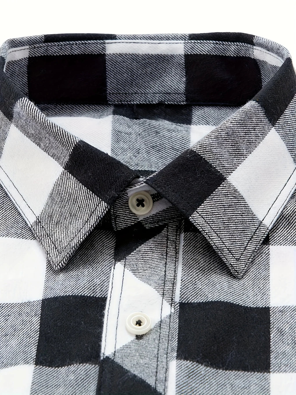 Men's red flannel checked shirt