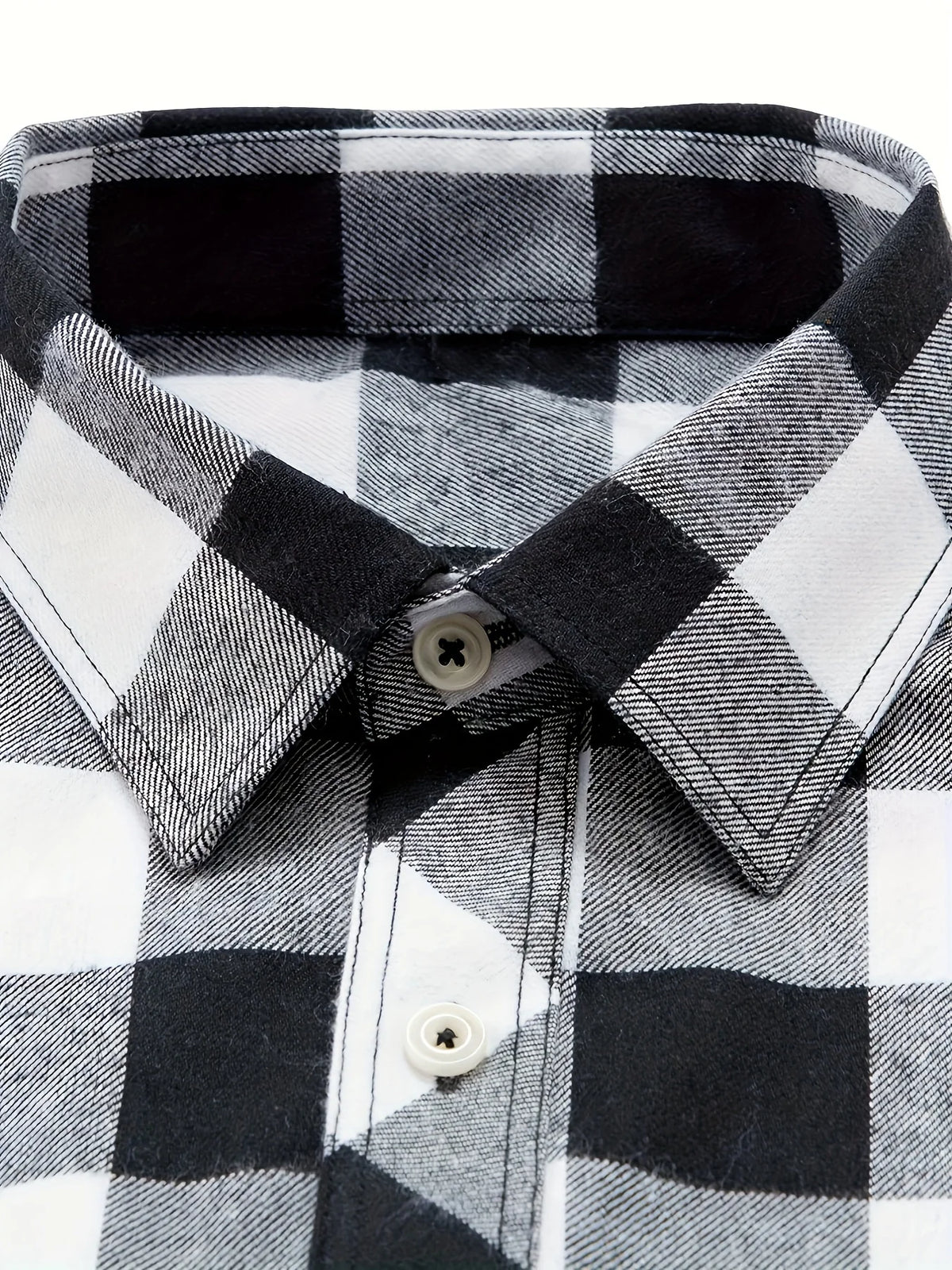 Men's red flannel checked shirt