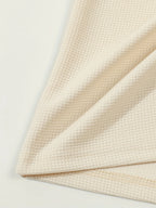 Men's khaki textured henley shirt