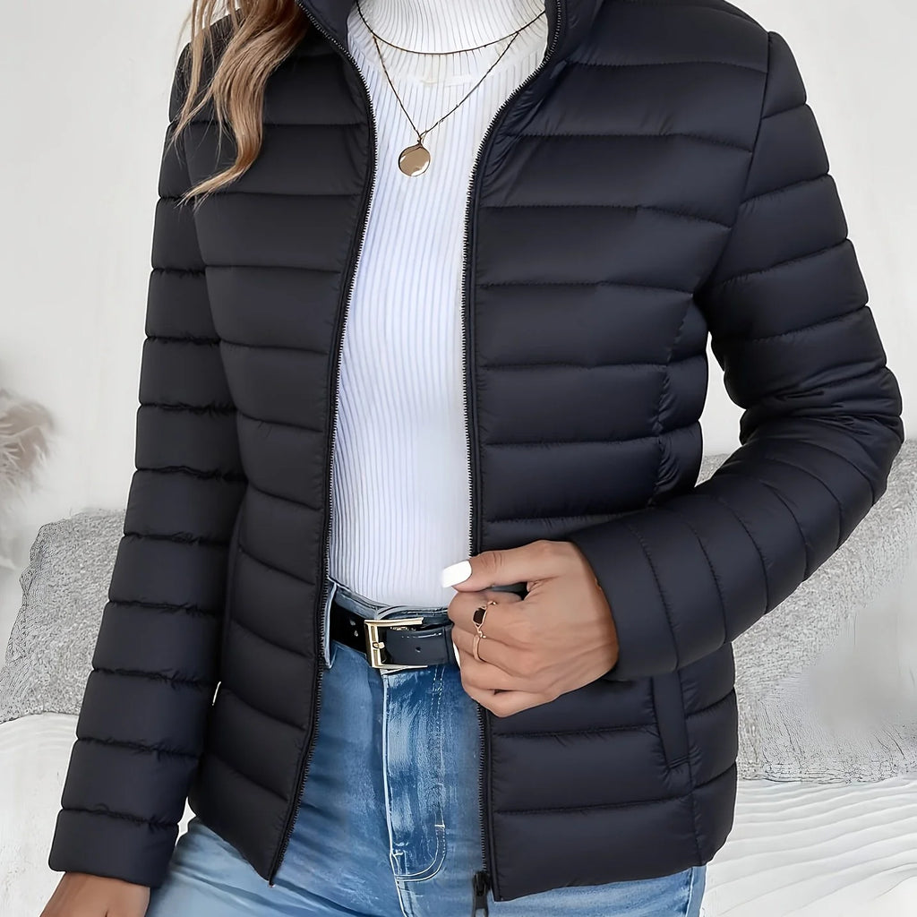 Men's khaki lightweight padded jacket for the autumn and winter season
