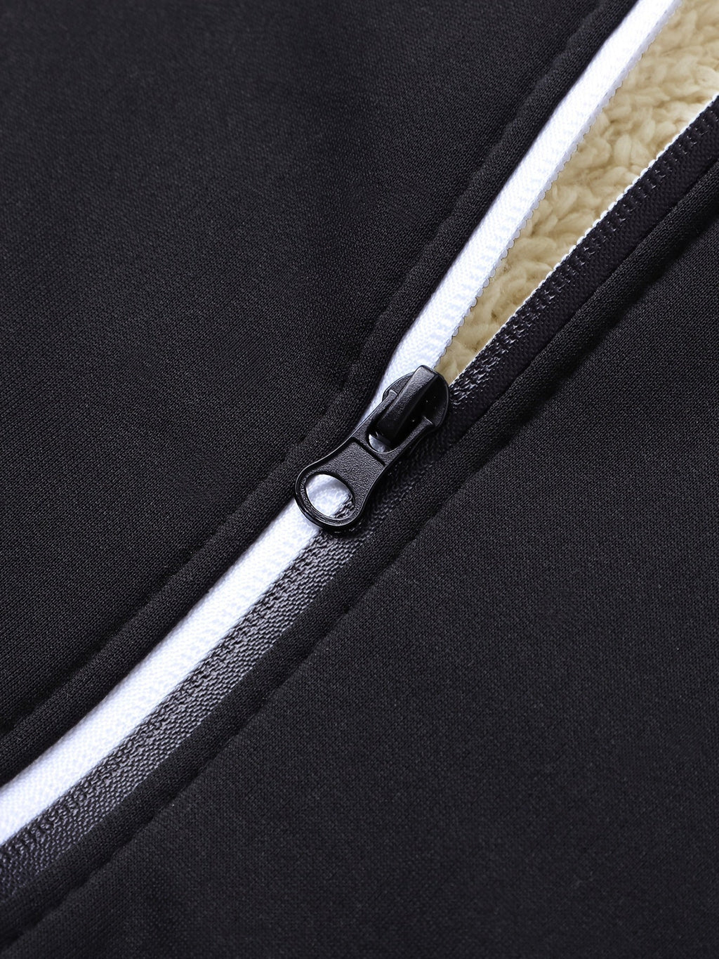 Men's dark grey cosy hooded zip-up jacket for autumn and winter wear