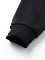 Men's navy cosy hooded zip-up jacket for autumn and winter wear