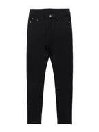 Women's black high-rise skinny jeans for cold autumn and winter days