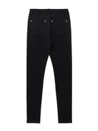 Women's black high-rise skinny jeans for cold autumn and winter days