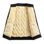 Men's khaki cropped classic quilted bomber jacket for autumn wear