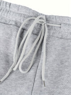 Women's grey everyday cargo joggers for chilly autumn and winter days