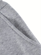Women's grey everyday cargo joggers for chilly autumn and winter days