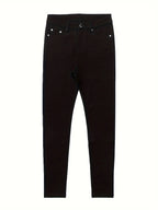 Women's blue high-waisted skinny jeans