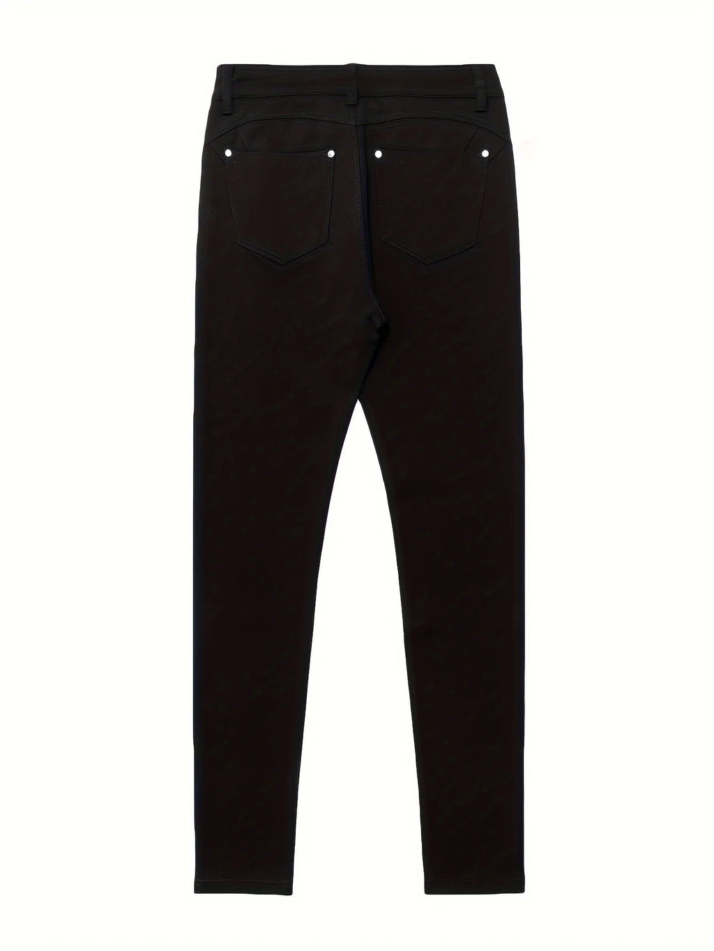 Women's apricot high-waisted skinny jeans