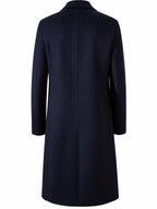 Men's navy tailored longline coat for the autumn and winter season