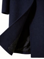Men's navy tailored longline coat for the autumn and winter season