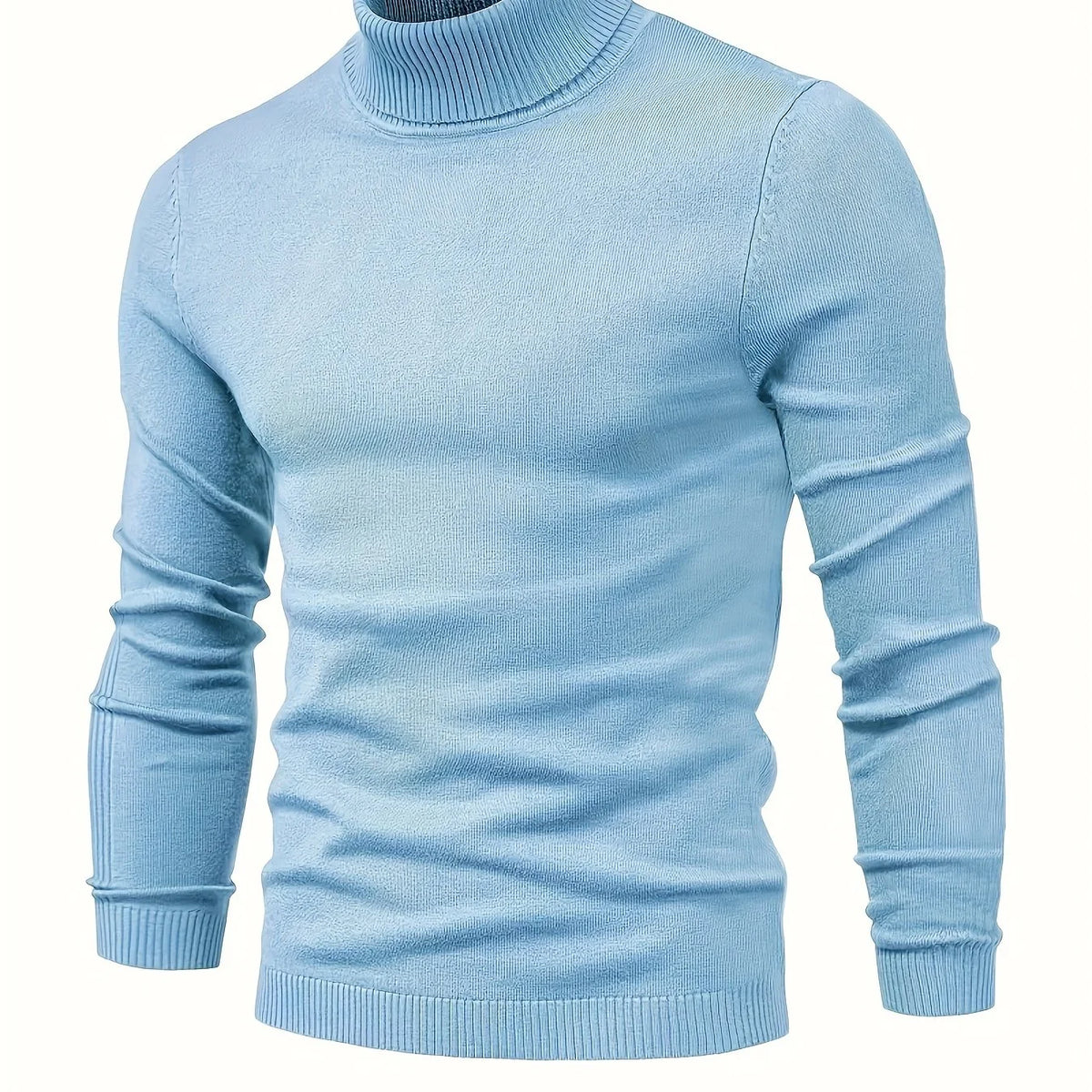 Men's grey mock-neck top