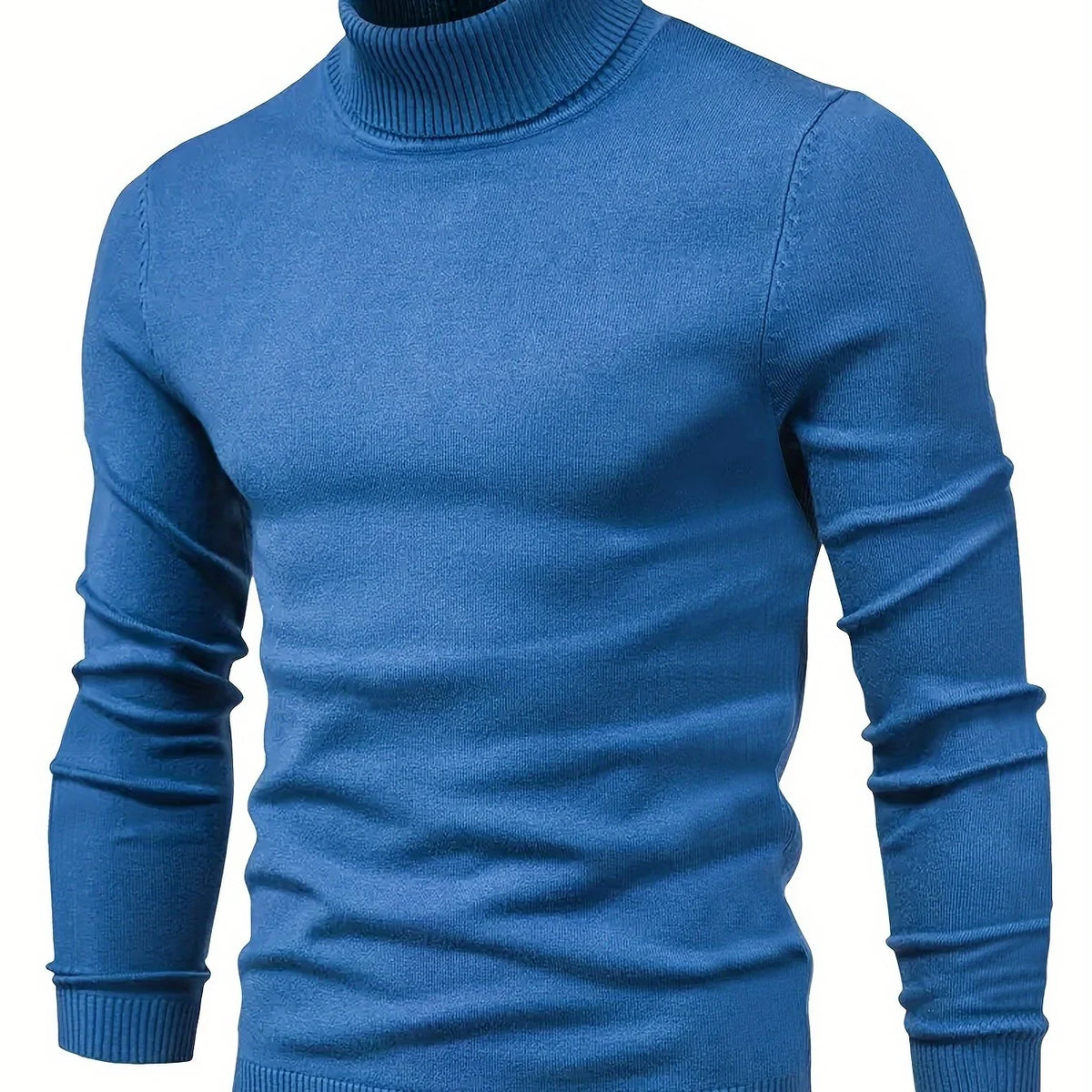 Men's white mock-neck top