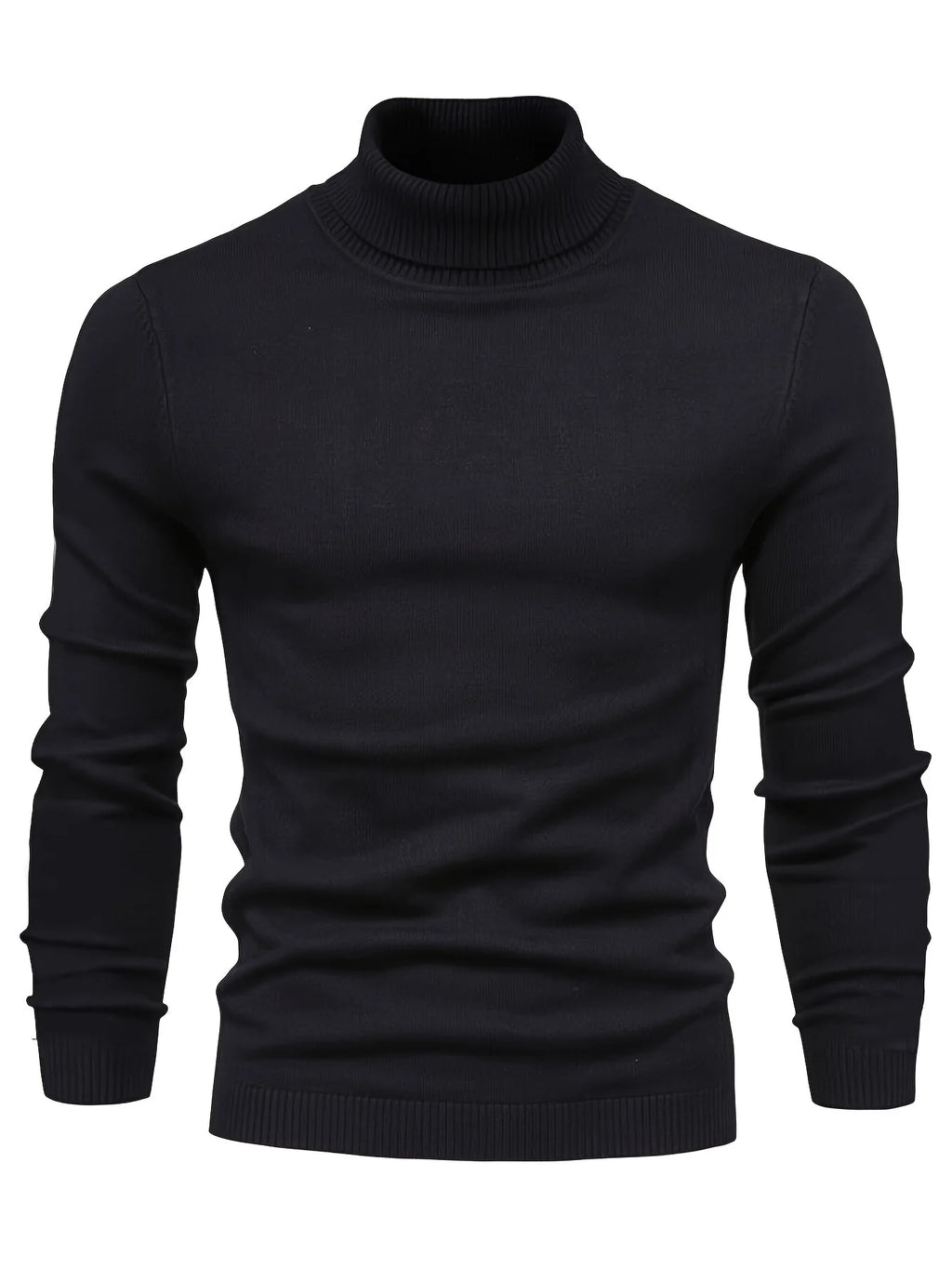 Men's navy mock-neck top