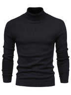 Men's navy mock-neck top