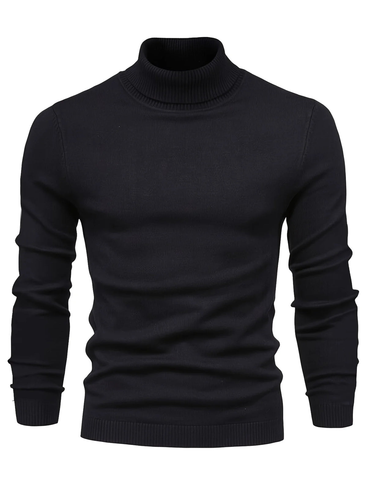 Men's navy mock-neck top