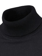 Men's white mock-neck top