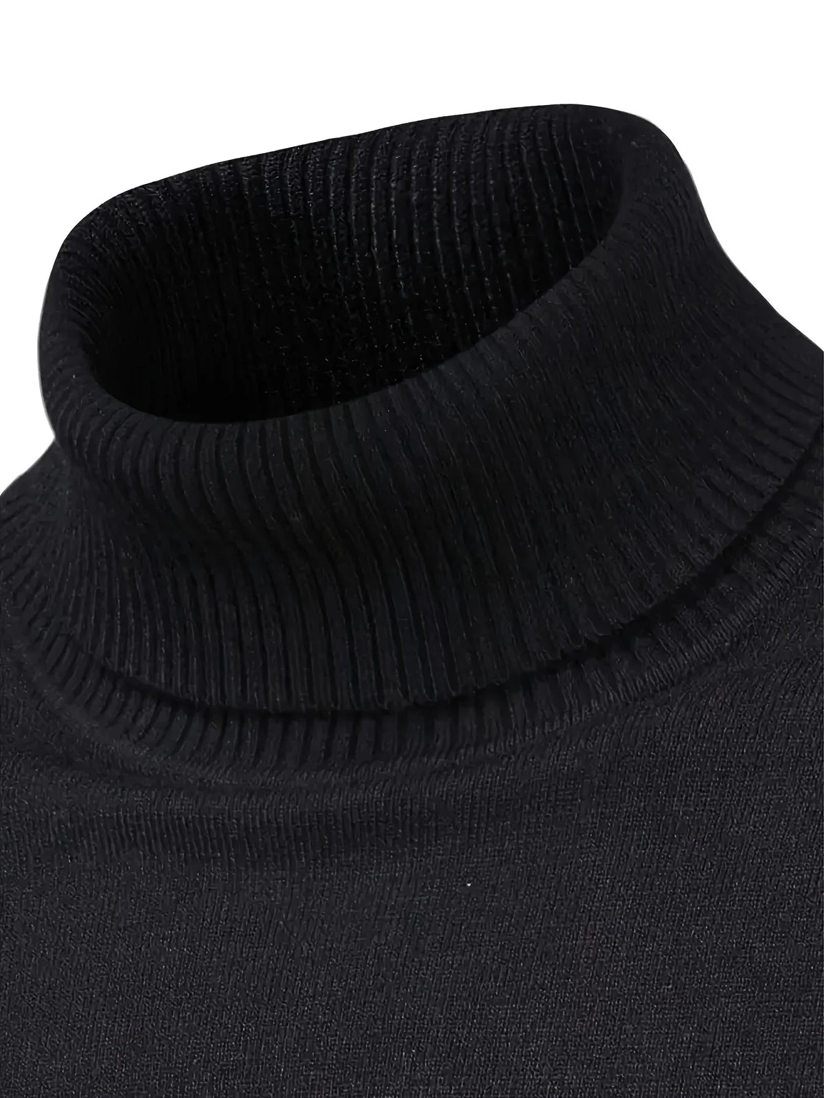 Men's white mock-neck top