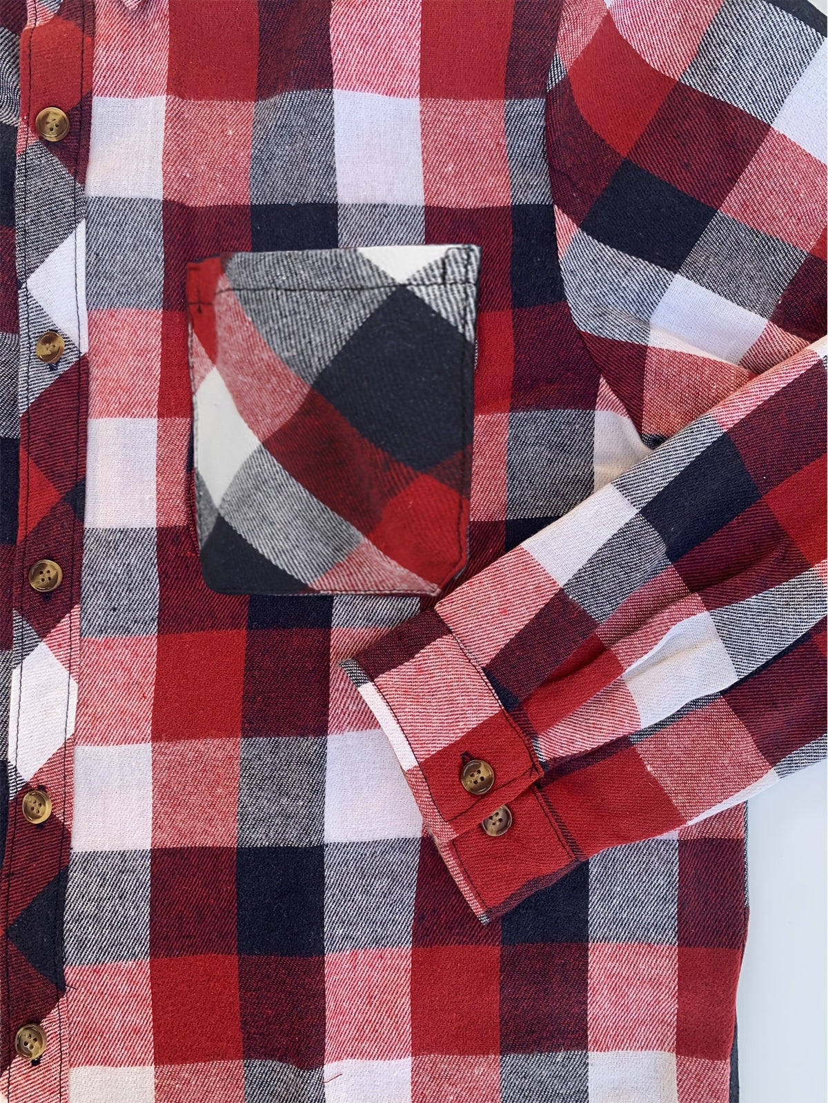 Women's purple checked button-up shirt