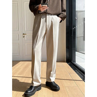 Men's Tailored Wide-Leg Trousers for Cold Winter Days