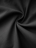 Women's black relaxed drawstring trousers for autumn and winter wear