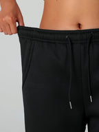 Women's dark brown cosy cuffed joggers for the autumn and winter season