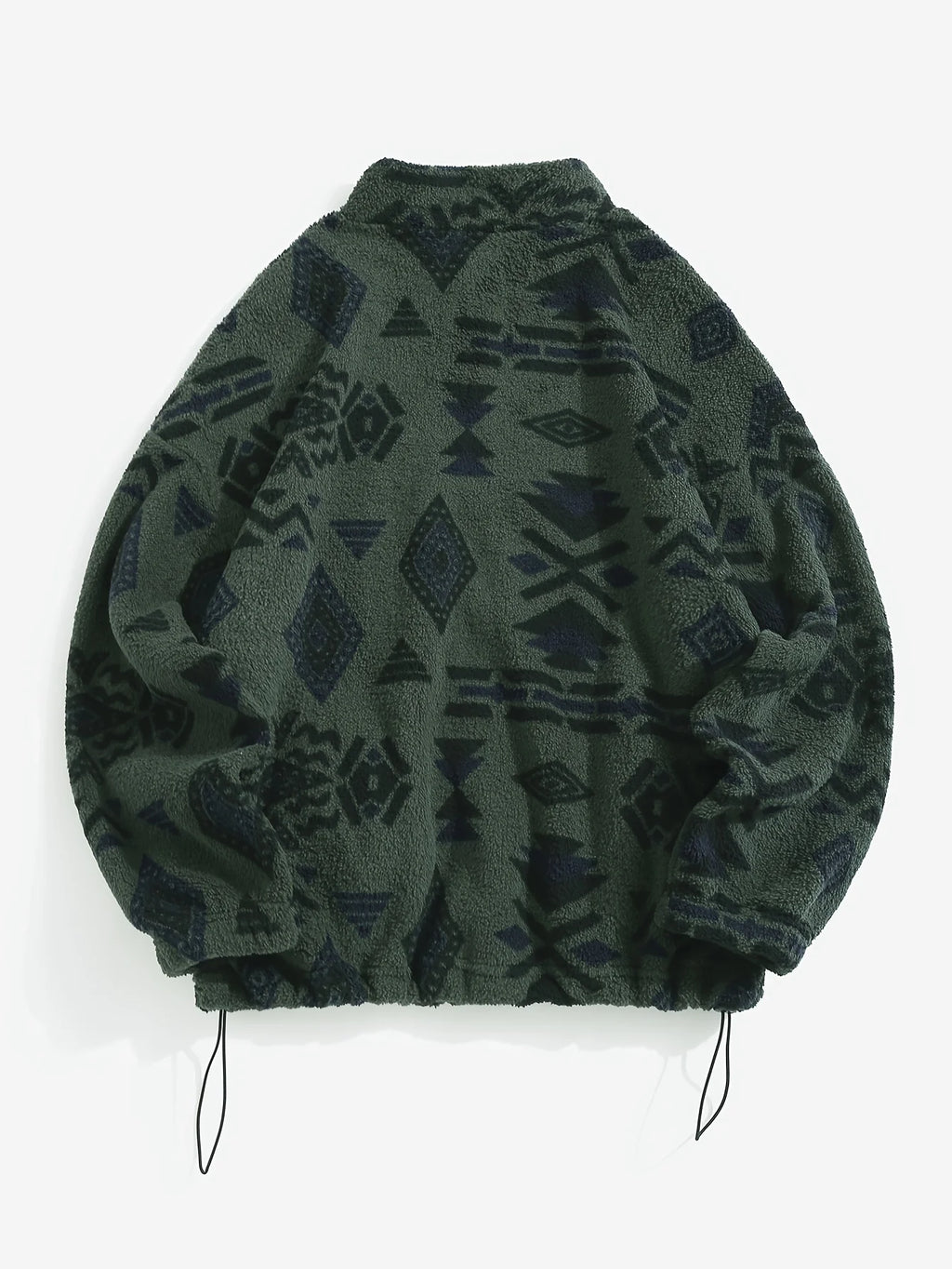 Women's rust patterned zip-up jacket