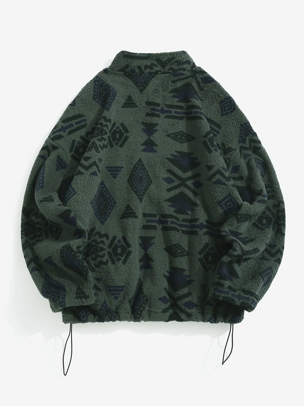 Women's rust patterned zip-up jacket