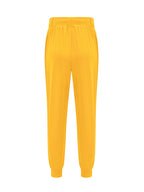 Women's yellow relaxed tapered joggers for chilly autumn and winter days
