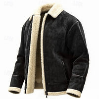 Men's Sherpa-Lined Winter Jacket for Everyday Winter Wear