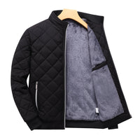 Men's Quilted Bomber Jacket for the Colder Winter Months