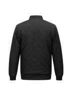 Men's black quilted bomber jacket for the colder autumn and winter months