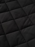 Men's grey quilted bomber jacket for the colder autumn and winter months