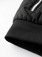 Men's blue quilted bomber jacket for the colder autumn and winter months