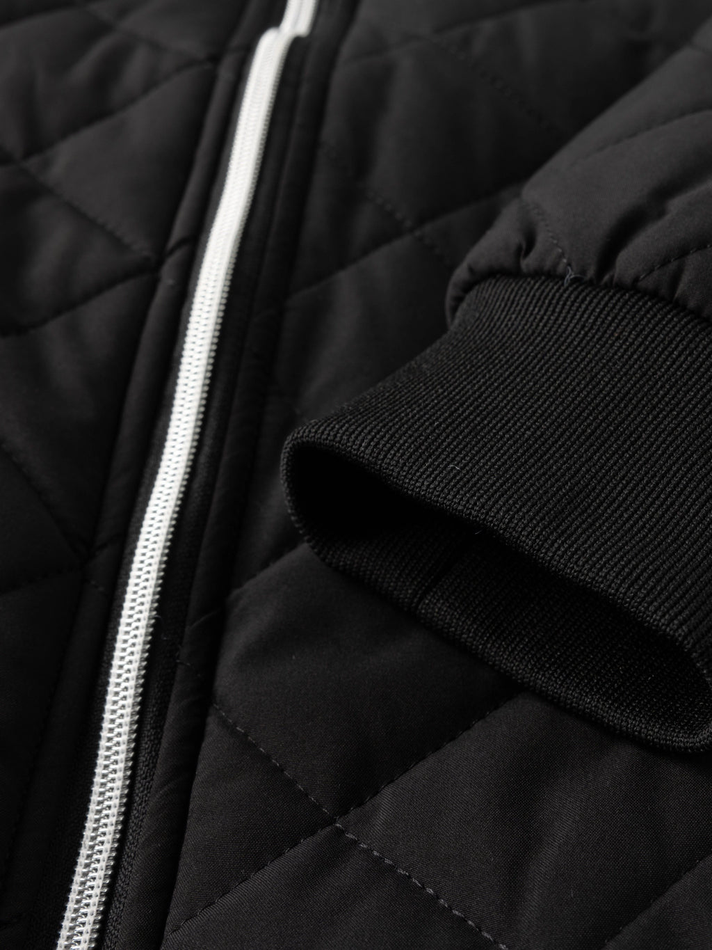 Men's blue quilted bomber jacket for the colder autumn and winter months