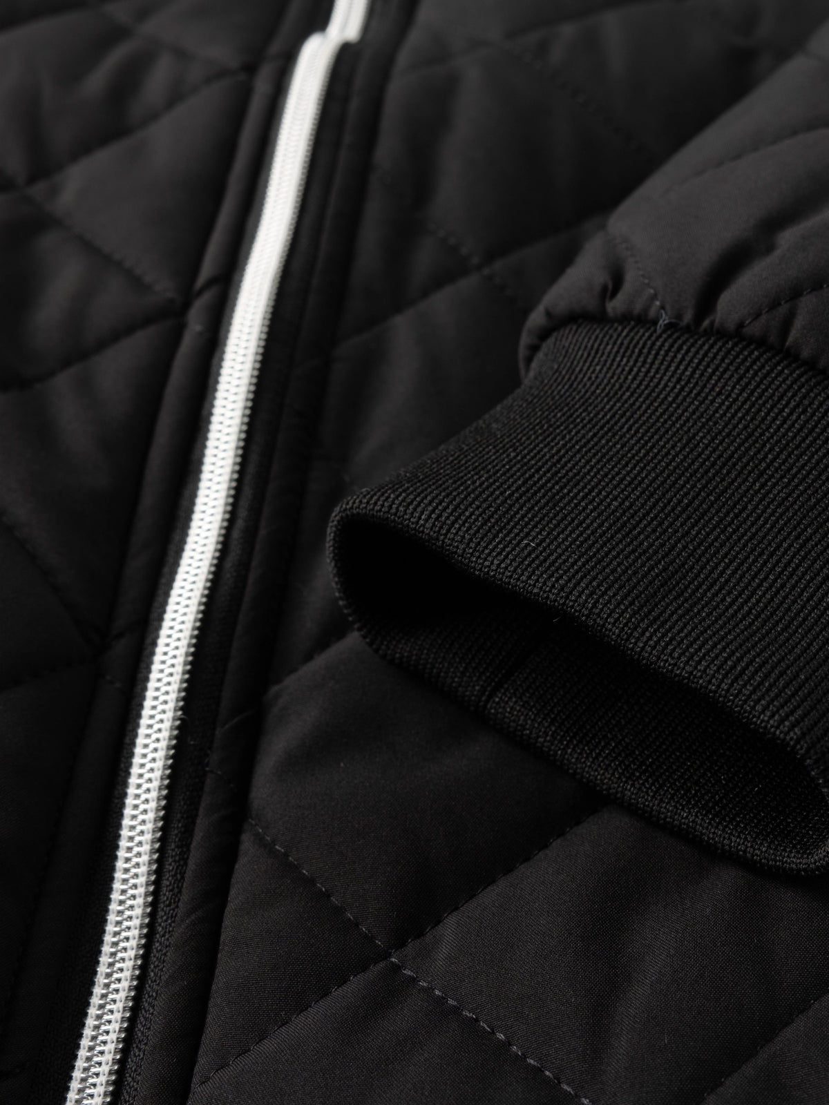 Men's blue quilted bomber jacket for the colder autumn and winter months