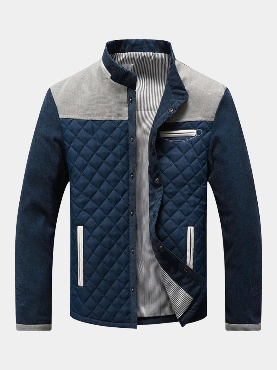Men's grey structured everyday jacket for autumn and winter wear