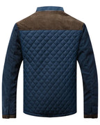 Men's brown structured everyday jacket for autumn and winter wear